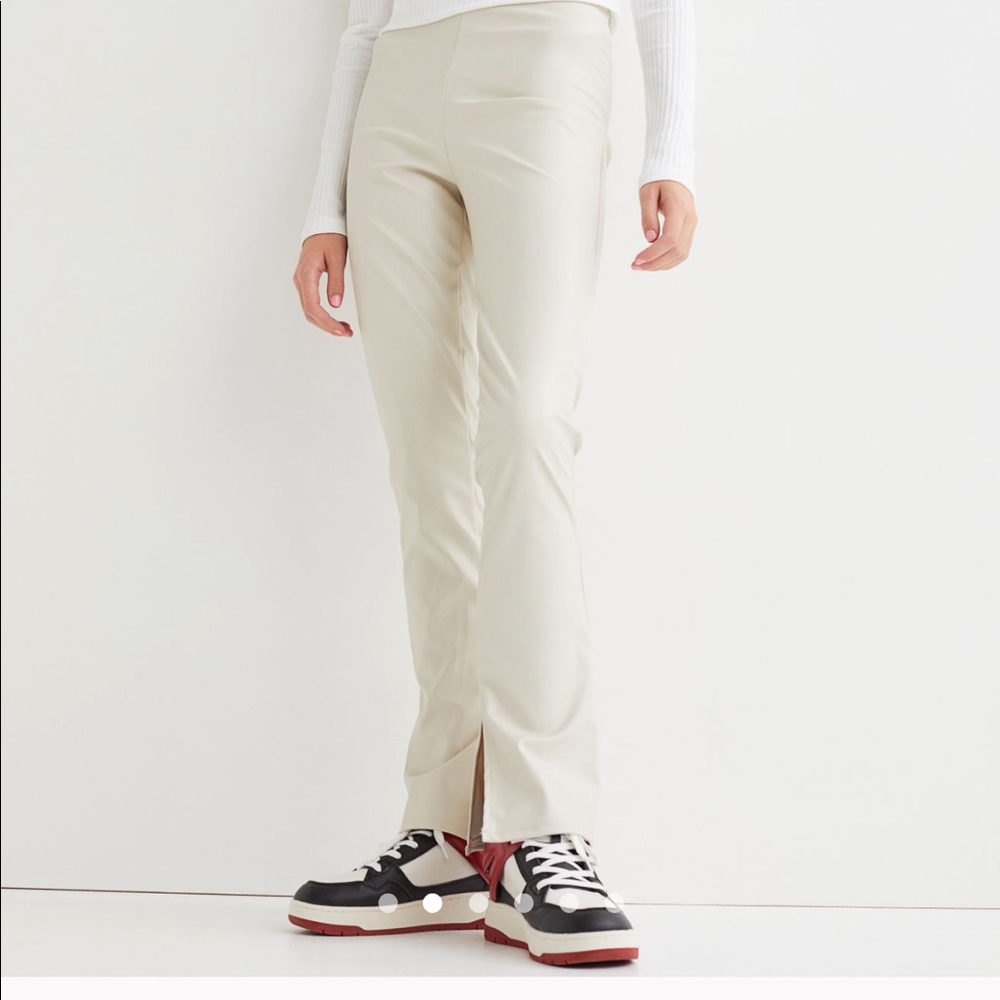 H&M Flare Vegan Leather Legging